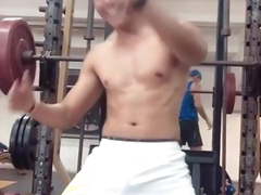 Mexican thug dancing in the gym