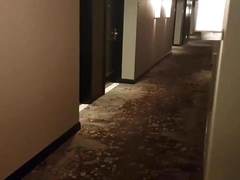 French Asian mixed sucks in hotel corridor (56'')